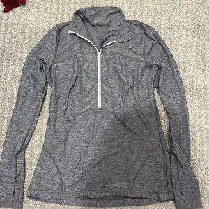 lululemon half zip grey jacket size 10